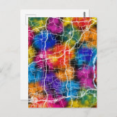 ウェイナン中国シティマップ ポストカード (正面/裏面)