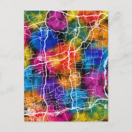 ウェイナン中国シティマップ ポストカード