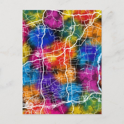 ウェイナン中国シティマップ ポストカード (正面)