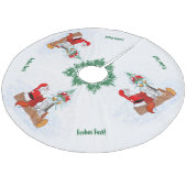 ウェイハナクトスマンmitカニンチェンキツネウントアイヒョルンヘン フリース ツリースカート (アングル)