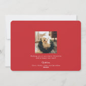 ウェイビー ファ ラ ラ ラ ラ ホリデー カード - 赤と白 (裏面)