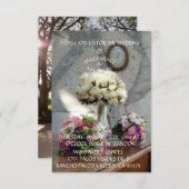 ウェイファーラーズチャペル結婚式招待状 出欠カード (正面/裏面)