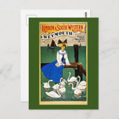 ウェイマス列車の旅,ヴィンテージ, ポストカード (正面/裏面)