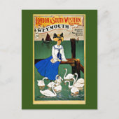 ウェイマス列車の旅,ヴィンテージ, ポストカード (正面)