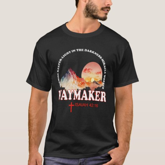 ウェイメイカー約束キーパーミラクルワーカーマウンテン Tシャツ (正面)
