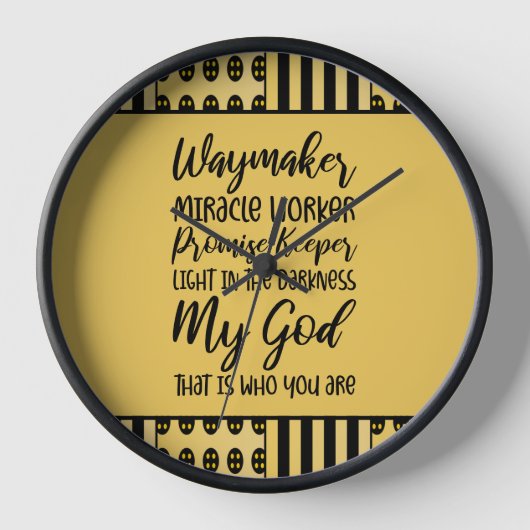 ウェイメーカーのクリスチャンの時計 壁時計 (正面)