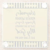 ウェイメーカーのクリスチャン・グラス・コースター ガラスコースター (裏面)