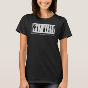 ウェイメーカーは約束キーパー私の神イエス・バイブル・キリスト Tシャツ