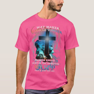 ウェイメーカー奇跡の労働者が約束キーパーライトイエス Tシャツ