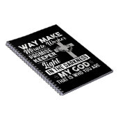 ウェイメーカー・ミラクル・ワーカーが守衛に光のイエスを約束 ノートブック (右側)