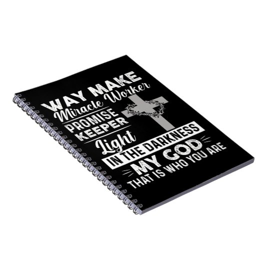 ウェイメーカー・ミラクル・ワーカーが守衛に光のイエスを約束 ノートブック (右側)