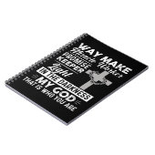 ウェイメーカー・ミラクル・ワーカーが守衛に光のイエスを約束 ノートブック (左側)