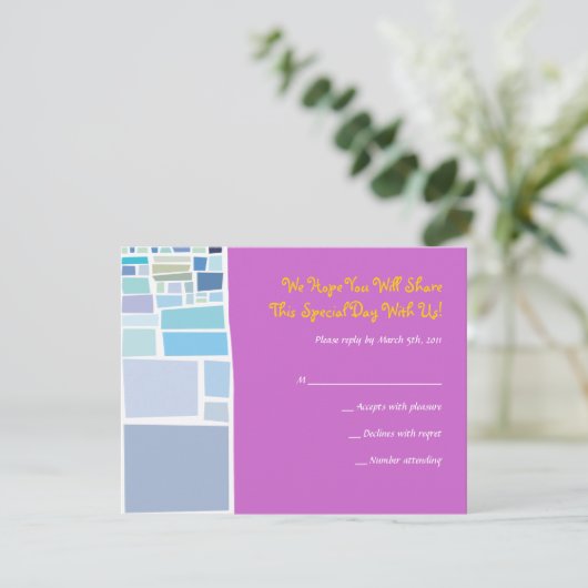 ウェイリングウォールイスラエルバーバルミツワー招待状 招待状 (スタンド正面)