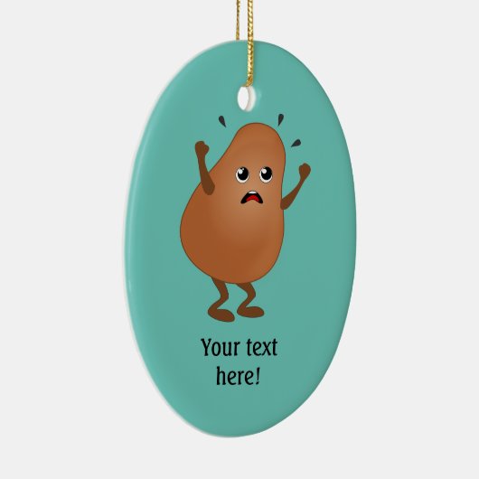 ウェイリングポテト – ターター怒ガイに名前を追加 セラミックオーナメント (右)