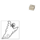 ウェイリング幽霊イラストレーションアートスタンプ ラバースタンプ (押印)