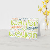 ウェイロン カード (黄色い花)