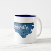 ウェインズビルノースカロライナ木目 ツートーンマグカップ (正面右)