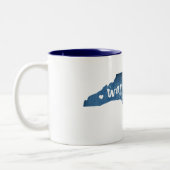 ウェインズビルノースカロライナ木目 ツートーンマグカップ (左)