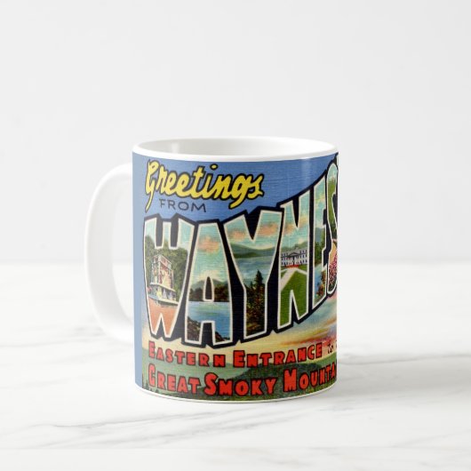 ウェインズビル グレートスモーキー山脈 コーヒーマグカップ (正面左)