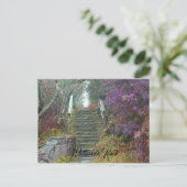 ウェインズビルNCウォーターロックノブへの山階段。 ポストカード (スタンド正面)