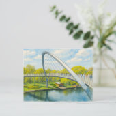 ウェインベルグ橋rathenow aquarell havelland シーズンポストカード (スタンド正面)