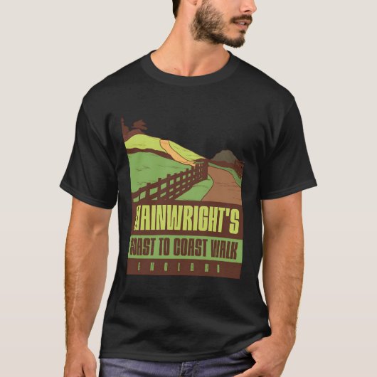 ウェインライトのコーストからコーストウォークイングランド� Tシャツ (正面)