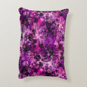 ウェインレースハワイアンオーキッドコラージュ アクセントクッション (裏面(縦))