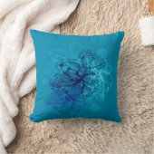 ウェインレースハワイアンオーキッドリバーシブル クッション (ブランケット)