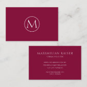 ウェインロミニマルテモノグラムヴィスティンカルテ 名刺 (正面/裏面)