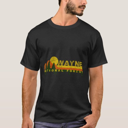ウェイン国有林 ビンテージ レトロ Tシャツ (正面)