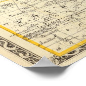 ウェイン郡の地図 ポスター (角)