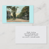 ウェインSt.のフォートウェイン、インディアナの1907年のヴィンテージ 名刺 (正面/裏面)