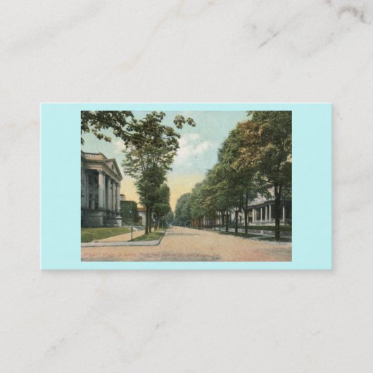 ウェインSt.のフォートウェイン、インディアナの1907年のヴィンテージ 名刺 (正面)