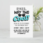 ウェイ2クールレトロサングラスボーイ2nd誕生日 招待状 (スタンド正面)