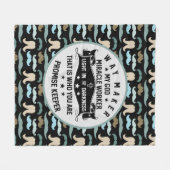 ウェイ·メーカー·ミラクル·ワーカー|口ひげのクリスチャン フリースブランケット (正面(横))