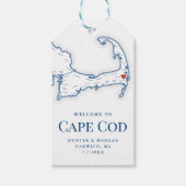 ウェエレガントクエーセットリ結婚ゾートウェルカム ギフトタグ (正面)