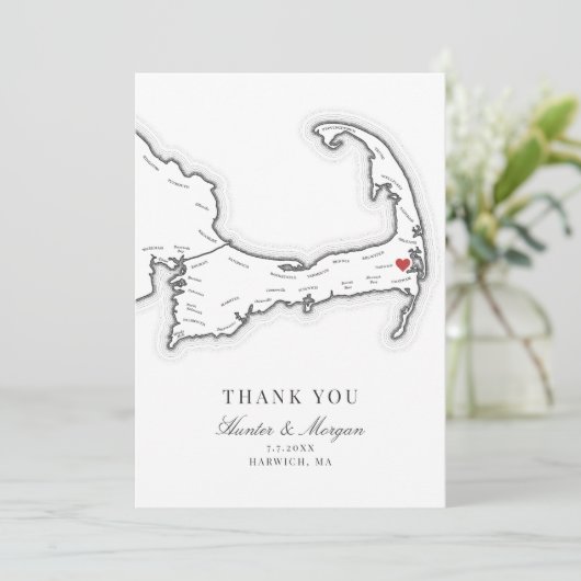 ウェクエーセットリゾートケープコ結婚ッドの写真 サンキューカード (スタンド正面)