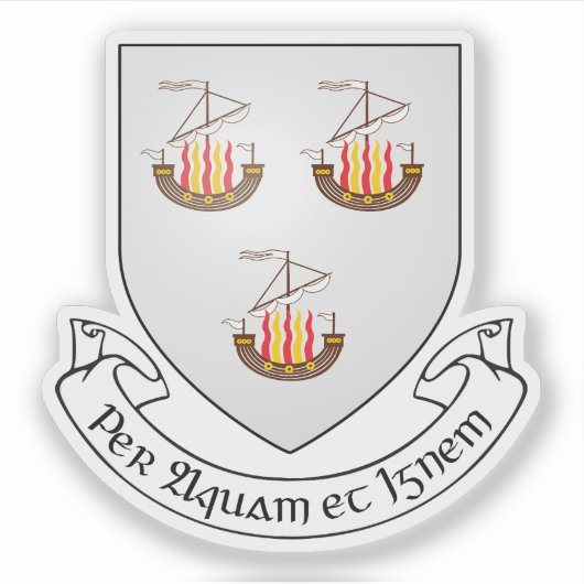 ウェクスフォードの町の紋章 シール (正面)