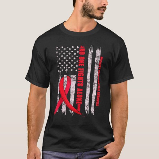 ウェゲナー肉芽腫症 アウェアネス 肉芽腫症 ラウンド Tシャツ (正面)