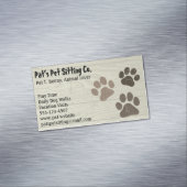 ウェザーウッドの愛犬や猫の爪フェイクがプリント マグネット名刺 (インサイチュ)