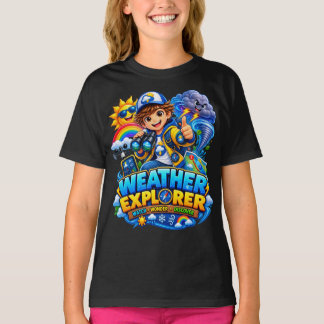 ウェザーエクスプローラー キッズ STEM サイエンス Tシャツ