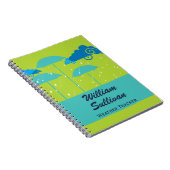 ウェザートラッカー緑の青 ノートブック (右側)