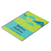 ウェザートラッカー緑の青 ノートブック (左側)