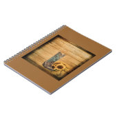 ウェザードウェスタンカントリーのヒマワリのカウボーイブーツ ノートブック (左側)