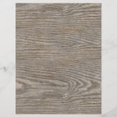 ウェザードウッド素朴ベージュスクラップブック紙 (正面)