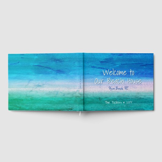 ウェザードビーチイ海ビーチハウスバケーションレンタル ゲストブック (全面)