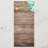 ウェザード・ウッド・アンド・ランタン - ティール - プログラム (裏面)