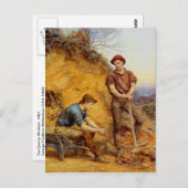ウェザービーによる採石場労働者 ポストカード (正面/裏面)