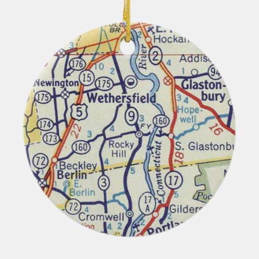ウェザーフィールドCTヴィンテージマップ セラミックオーナメント (裏面)