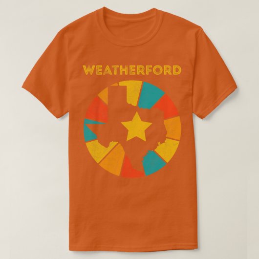 ウェザーフォードテキサス州ヴィンテージ動揺してお土産1 Tシャツ (デザイン正面)